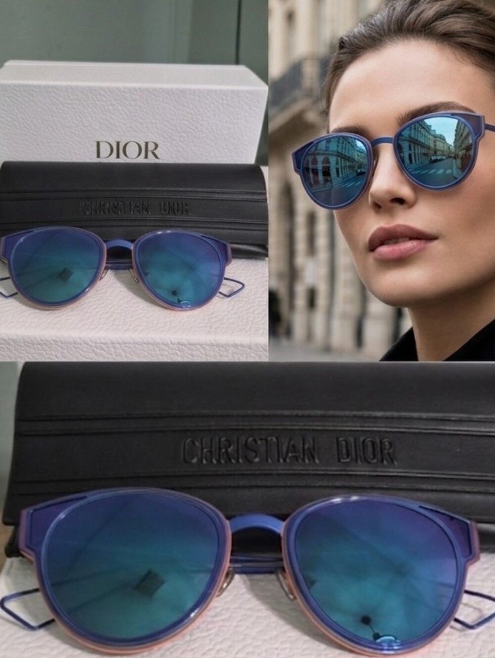 Dior Cat Eye Mirror Sunglasses